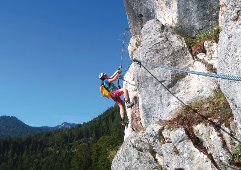 Fal­ken­stein Klet­ter­steig (C/D, Vari­an­te D/E)